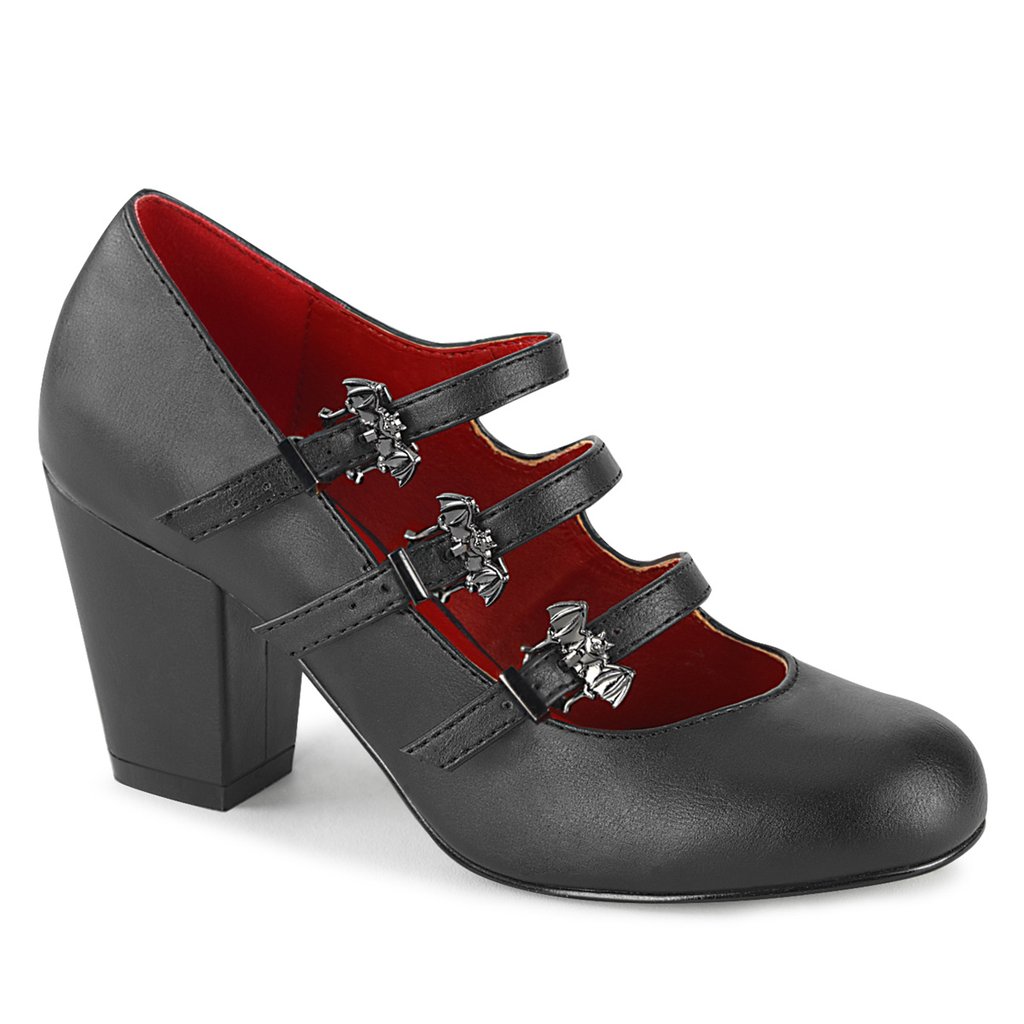 Escarpin Demonia Vivika 38 Vegan Cuir Femme - Noir 59637-OVCG